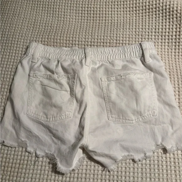 Aerie White Jean Shorts - Picture 2 of 3